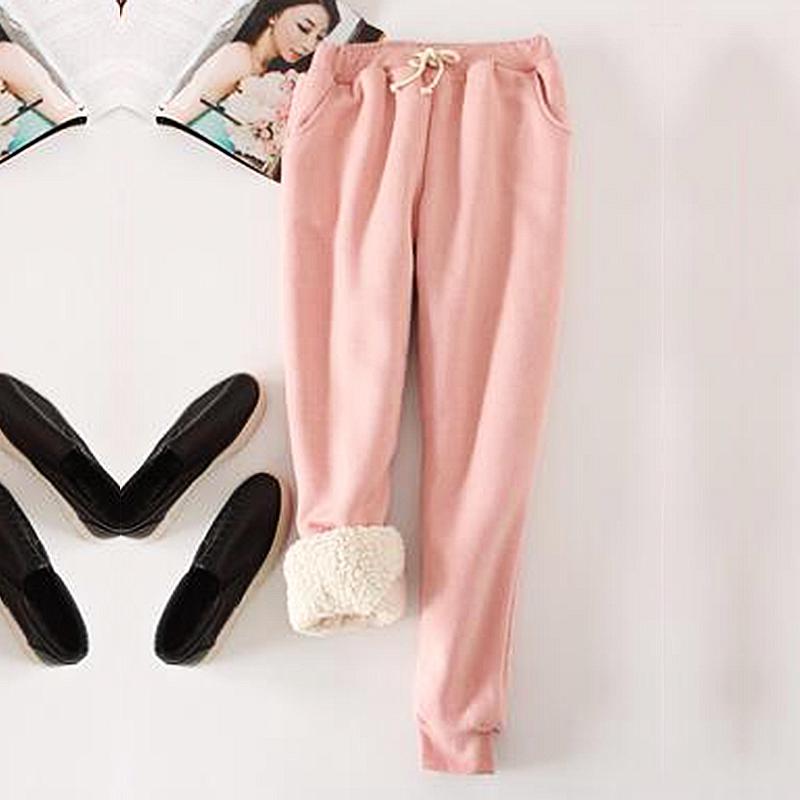 Женские бархатные толстые брюки, осенние и зимние толстые повседневные шаровары
