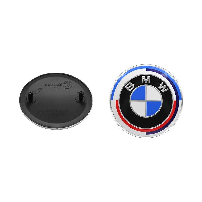 For BMW M E46 E90 E60 74mm 82mm For BMW M Power I3 F94 F97 F15 F98 F95 F92 G08 E34 F91 F16 G30 G20 Hood Emblem Car Front Bonnet Logo Trunk Cover Badge