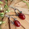 Красный оникс, драгоценный камень, стерлинговое серебро 925 пробы, позолоченные серьги-крючки для вечеринок, ювелирные изделия NST-PE2