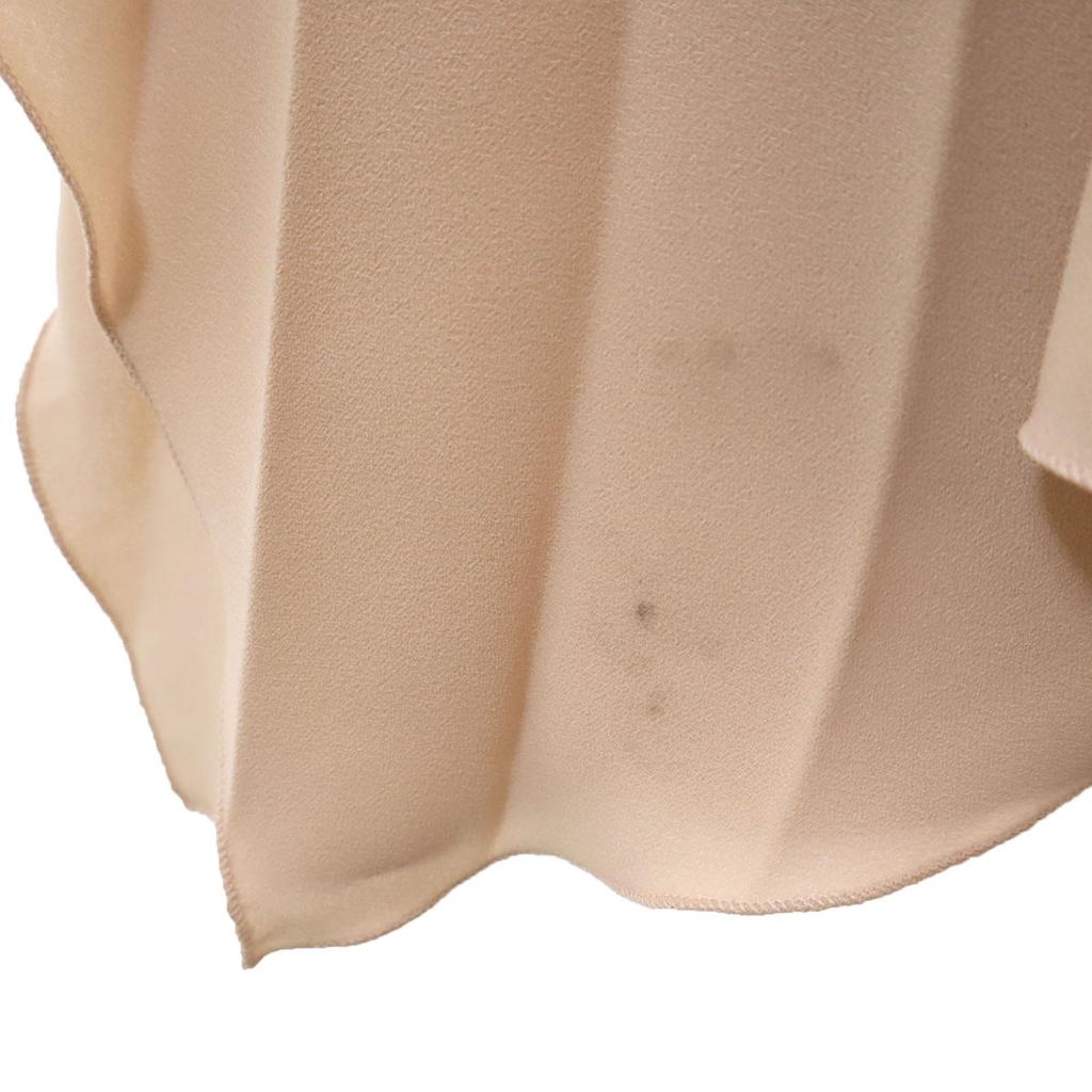 Theory Made In Japan Long Length Pleated Skirt S Pink Beige Waist Rubber Women Used