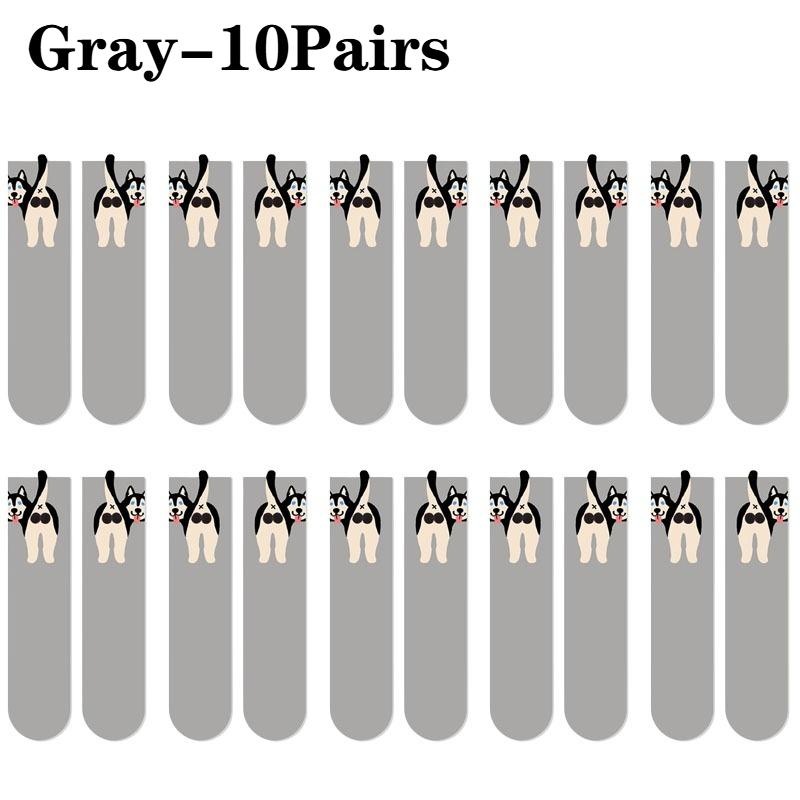 Женские забавные мультяшные носки до середины икры весна лето осень повседневные унисекс модные дышащие удобные креативные многофункциональные носки