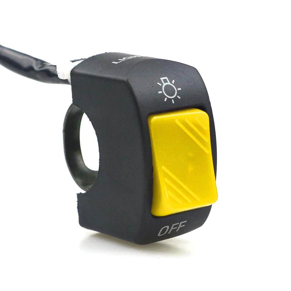 ВКЛ/ВЫКЛ Мотоциклетный переключатель Кнопка 12 В Кнопочный разъем Переключатель на руле для квадроцикла Электровелосипеда Скутера Мотоциклетные аксессуары