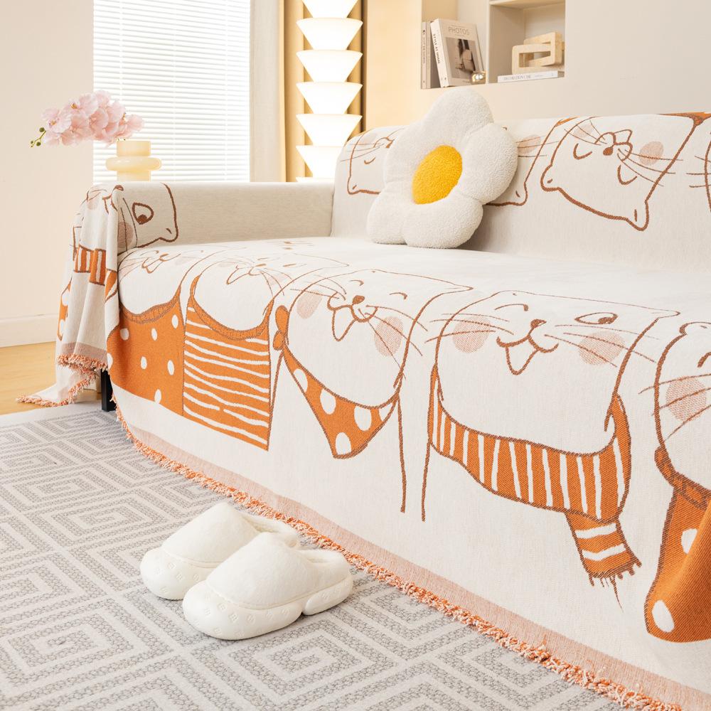 Чехол для дивана из синели, полотенце, подушки на сиденье дивана, универсальный чехол для дивана Four Seasons, двусторонний полный чехол, нескользящая ткань для подушки сиденья