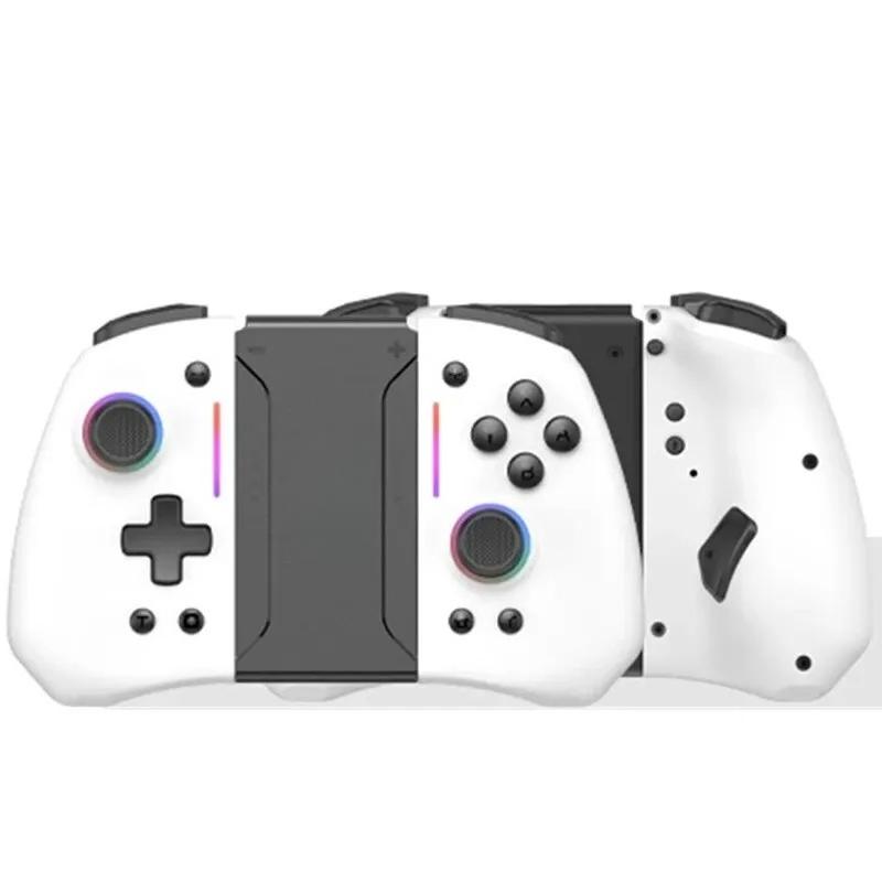 Беспроводной джойстик Meteor Light с 8 цветами RGB-подсветки для Switch/Lite/OLED, с программируемыми кнопками, функцией Turbo и вибрацией