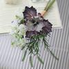 Handmade Simulation Iris Bouquet Realistic Silk Fake Flower  Wedding Party Decor