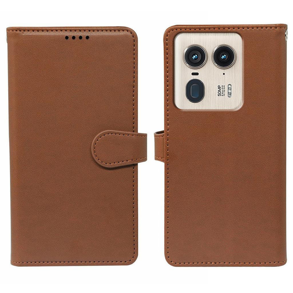 Для Motorola Edge 50 Ultra 5G/Moto X50 Ultra 5G чехол с 9 слотами для карт PU кожаный чехол-подставка для телефона