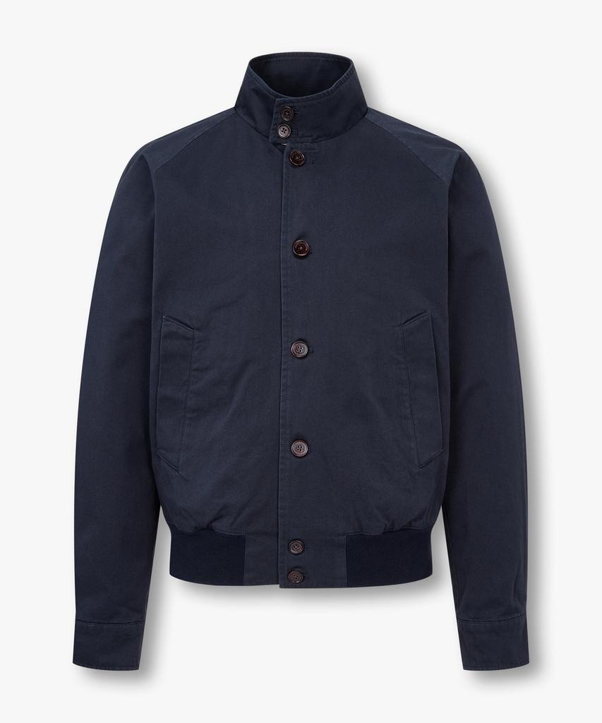 Man On The Boon Raglan Sleeve Washed Cotton Jacket_Navy 4715109003