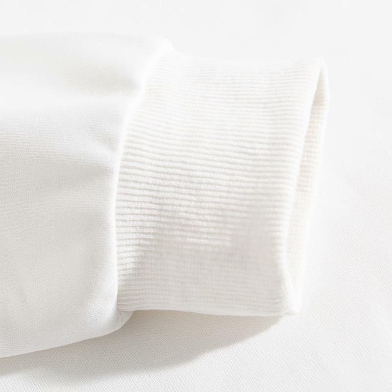 Свитер Harajuku Толстовка с круглым вырезом Пуля Зуб Медведя с принтом Модный свободный белый топ большого размера Xs-5XL