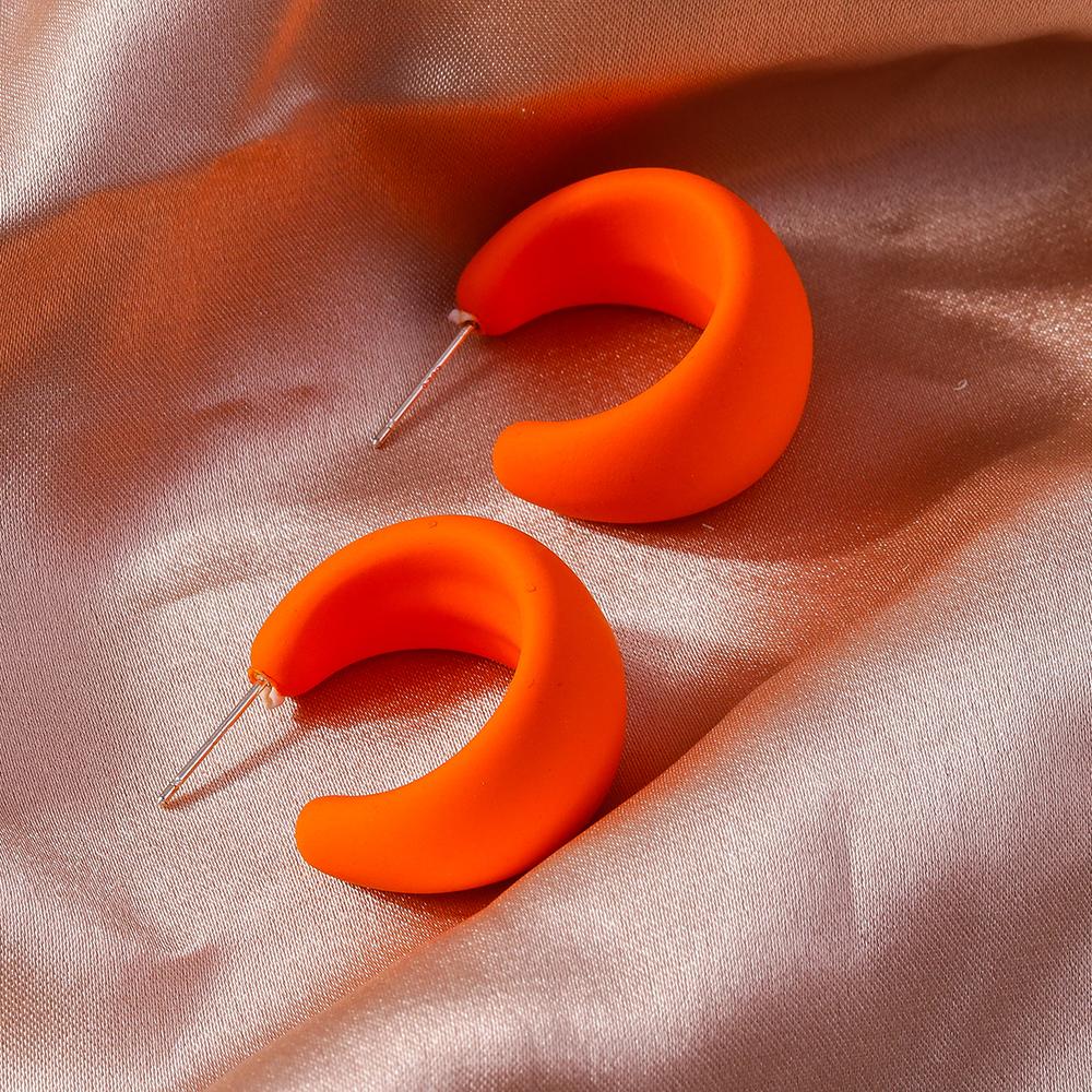 Корейские акриловые серьги-кольца конфетных цветов для женщин и девочек, простые геометрические серьги, женские, девичьи, для вечеринки, праздничные украшения, подарки