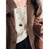 Korean-Style Tiger Eye Stone Layered Necklace: Women's Luxury Sweater Chain, Niche Exquisite Accessory