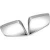 For Chevrolet Impala 2014-2020 Driver Passenger Side Mirror Covers Cap Overlay Rearview Mirror Guard Covers Silver Tone 1 Pair
