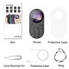 Mini Oval Small Phone, Dual SIM GSM 1.39-inch Screen Speed Dial Vibrating Frequency Modulation Radio Type-c