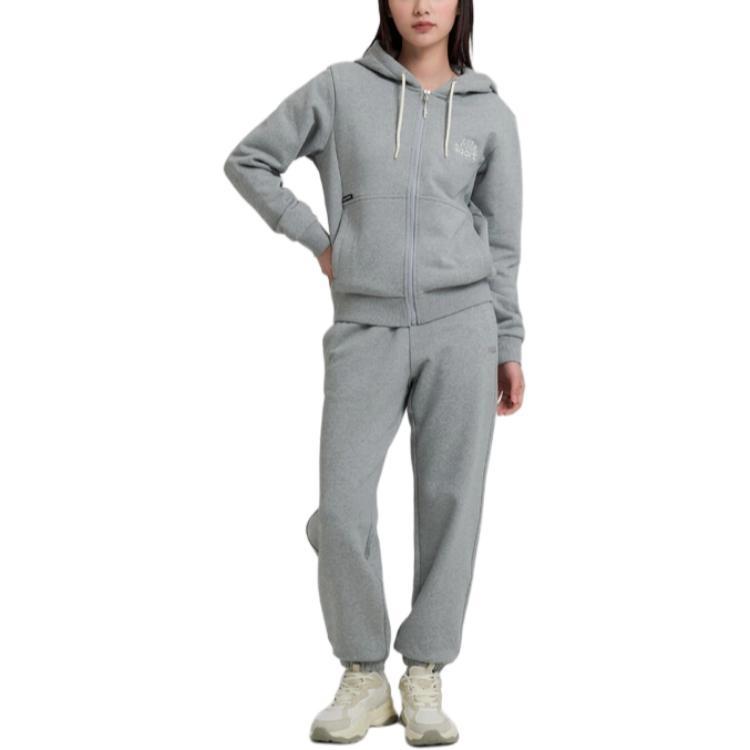 FILA Casual Pants Unisex Gray Moderate Cuffed Pants FS2FPH1102X-LML