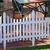 12pcs White Plastic Garden Fence - Outdoor Lawn & Flower Bed Border, Landscape Edge Decor, Vertical Christmas Yard Accent, Fence Decorations Outdoor