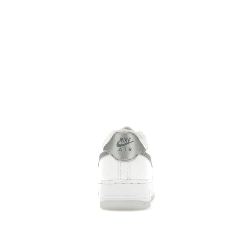 Nike Air Force 1 GS White Football Grey Kids Sneakers Pure-Platinum Metallic-Silver FV3981-100