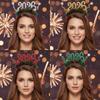 Sequin 2026 Happy New Year Headband Cute Christmas Headpiece New Year Decorative Headdress  Cosplay