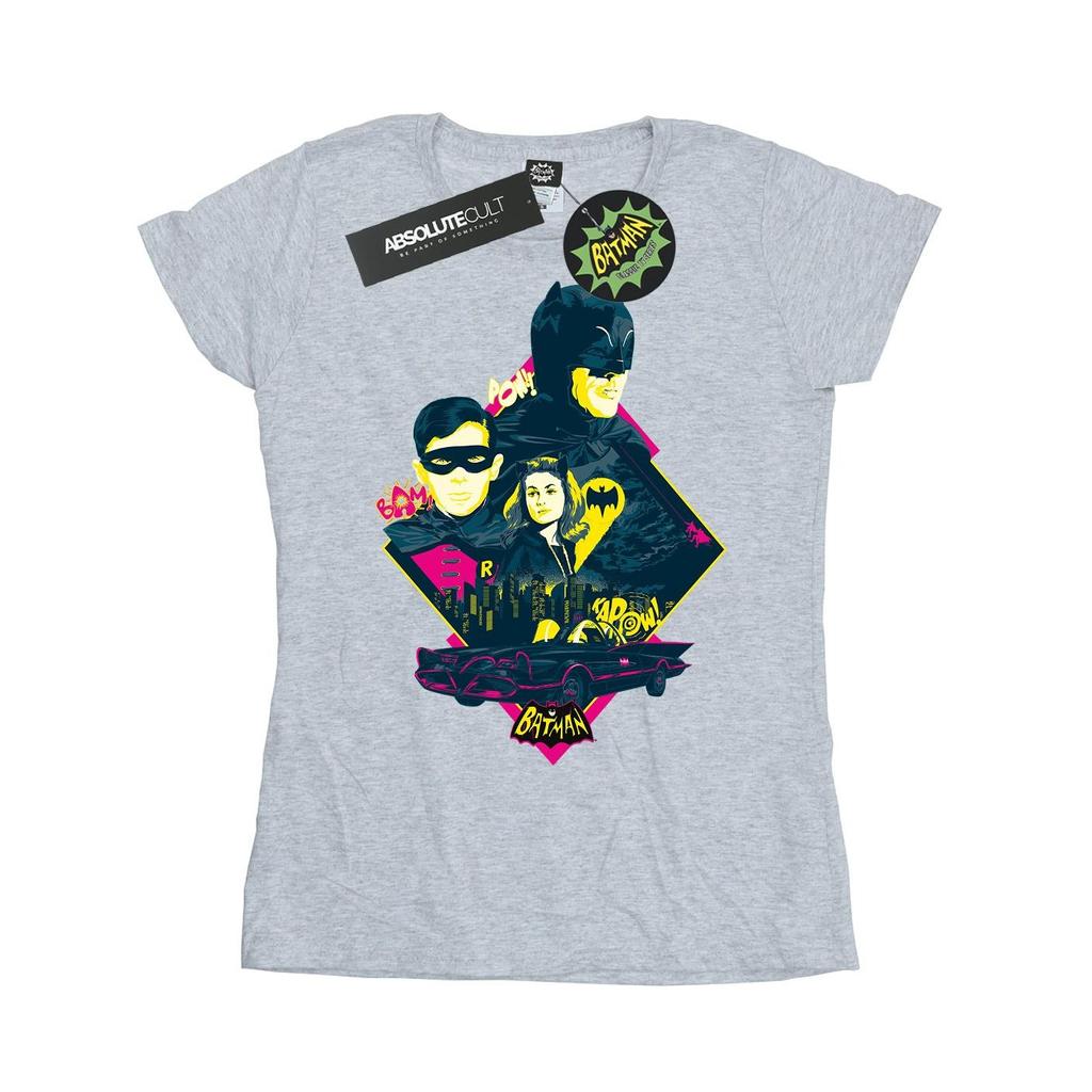 DC Comics Womens/Ladies Batman TV Series Character Pop Art Cotton T-Shirt