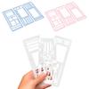 Handmade Flexible Record Template Dot Grid Journal Planner Stencil Set for Drawing And Checklists Practical Planning Tools