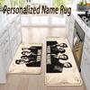 Custom Name Arctic Monkeys Flannel Area Rug Kitchen Floor Mat Personalized Home Decoration