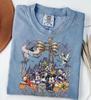 Футболка Mickey & Friends Хэллоуин Comfort Colors, Винтажная семейная футболка Disney, Топ сезона Хэллоуина в Волшебном Королевстве