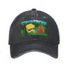 Sunny And Melon Denim Cap Casual Baseball Caps Adjustable Hat Summer Unisex Baseball Hats