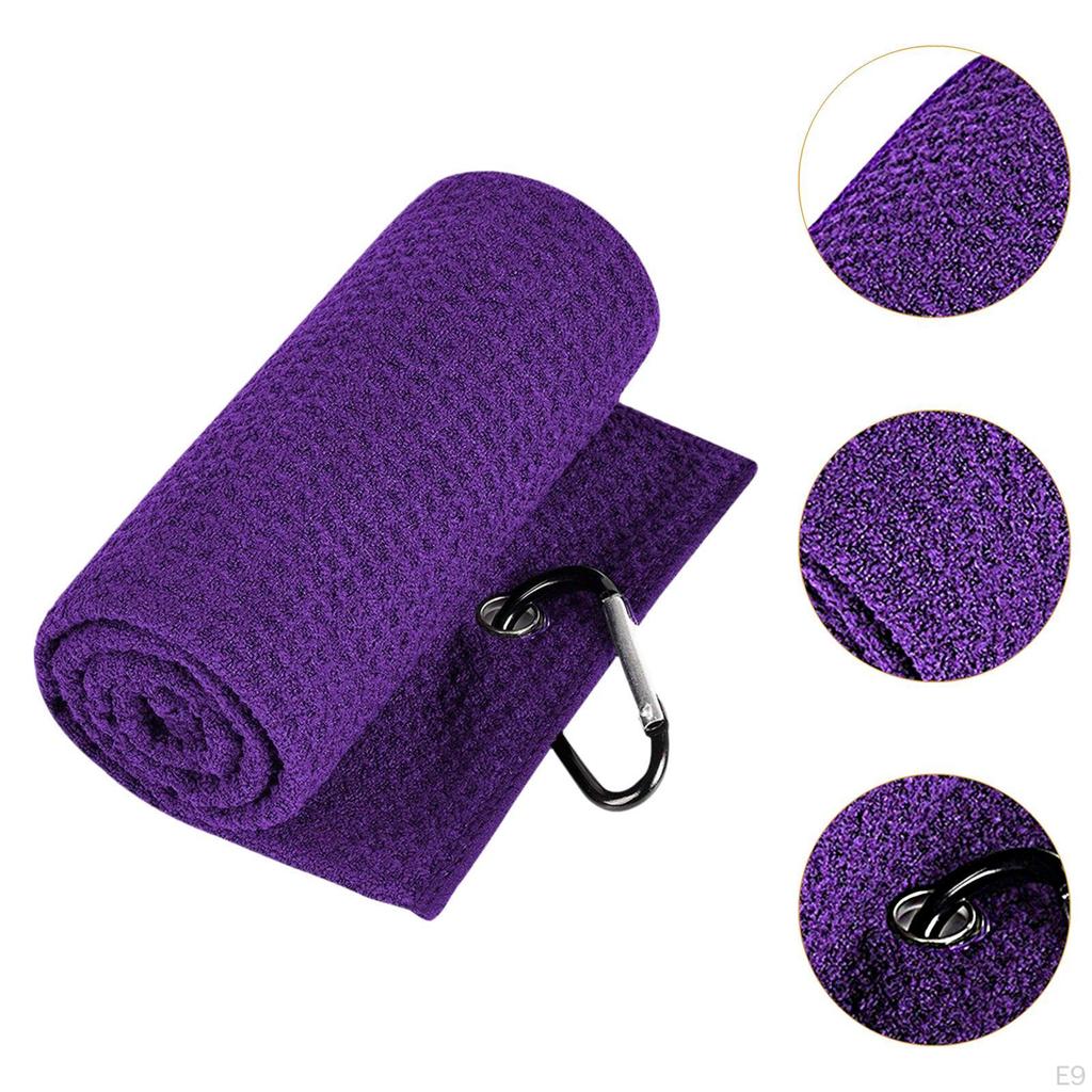 Сумка для полотенец для гольфа, маленькая, с карабином, мягкая, быстросохнущая, впитывающая воду