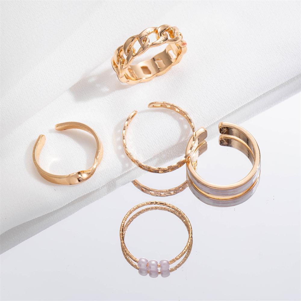 Минималистичный комплект колец золотого цвета для женщин 2023, геометрическое круглое кольцо на костяшку пальца, женские модные украшения на палец