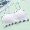 Мягкое нижнее белье для девочек-подростков, тонкий бюстгальтер с бретельками, детское нижнее белье с подкладкой