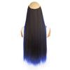 WIGSIN Synthetic 24Inch One Piece 5 Clip Long Straight Highlights Hair Extension Daily Hair Accessories for Women