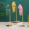 DXUIALOI Nordic Creative Simple Resin Crafts Couple Parrot Model TV Cabinet Living Room Desktop Decoration Home Decoration