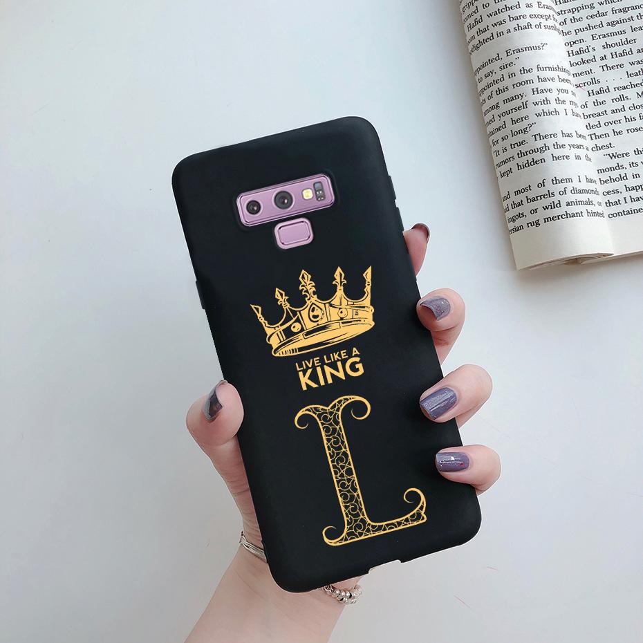 Милый Чехол-Буква Корона для Samsung Galaxy Note 9 Ударопрочный Защитный Задний Чехол для Galaxy Note9 Силиконовый Бампер