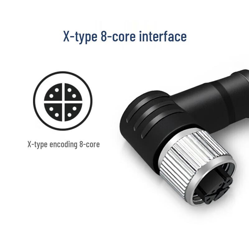 Yeren M12 to RJ45 High-Flex Industrial Sensor Cable