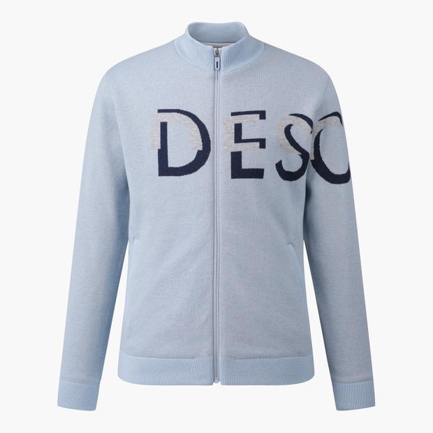 Descente Golf Men'S Typographic Full-Zip Windproof Cardigan (Dp42Mfkoo7)