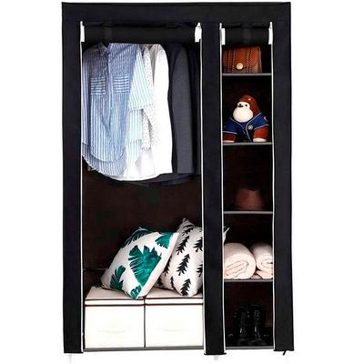Тканевый шкаф-гардероб с дверями на молнии Home Размеры 170x110x45см