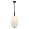 Opal Glass Cylinder Pendant Light 23W IP20 E27 Diam 200mm
