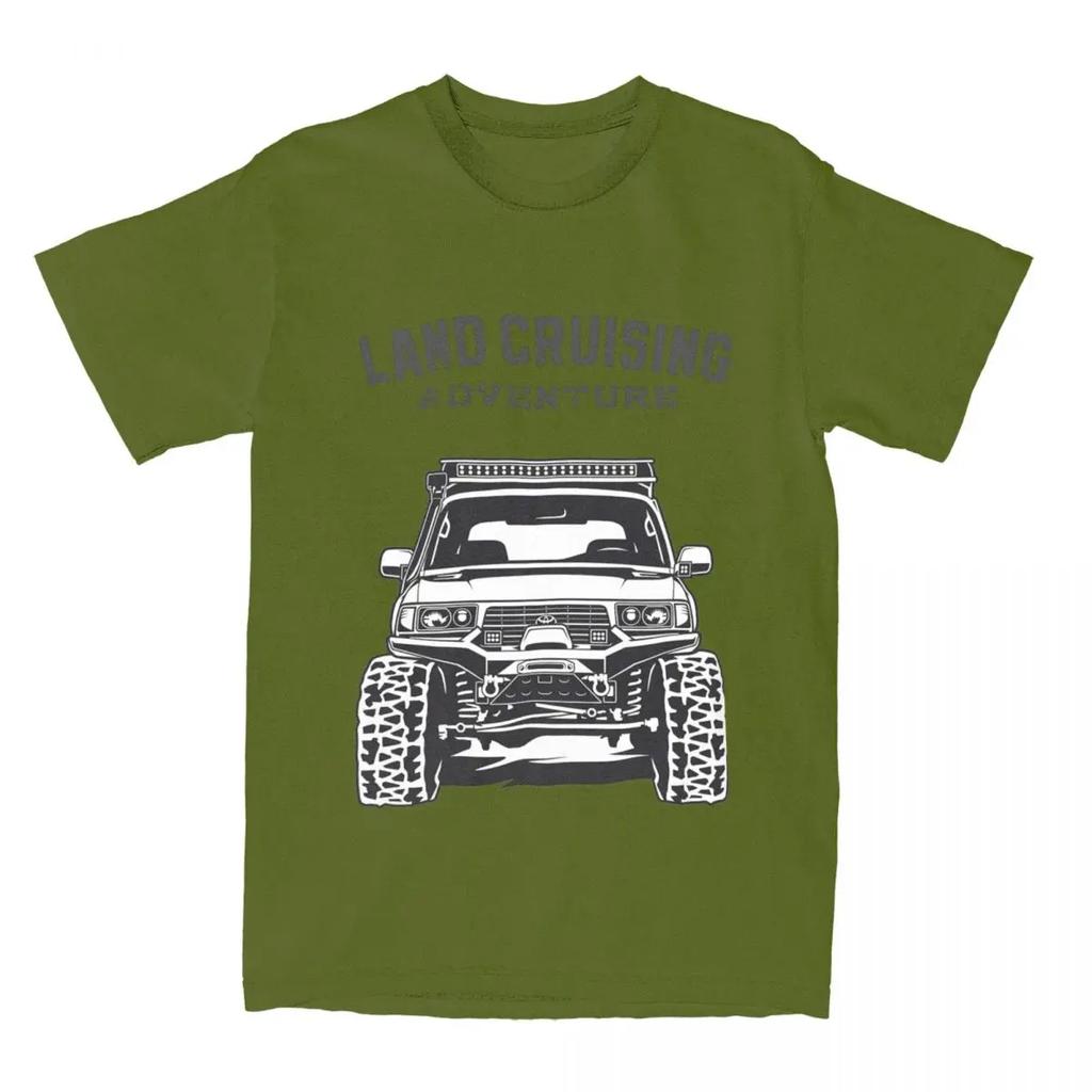Винтажные футболки Landcruising Adventure Land Cruiser 80 Off Road для мужчин Pure FJ80 Off-road Car Tee Shirt Graphic Clothing