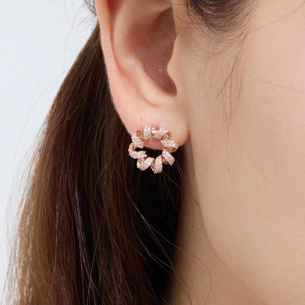 [LsSHOP] Серьги 14K Glamnova (Позолоченный)_LJ5206BRE
