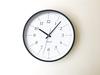KATOMOKU plywood clock 18 Black Wall Clock with Continuous Second km-110BK Hand, 304mm (Radio-controlled)