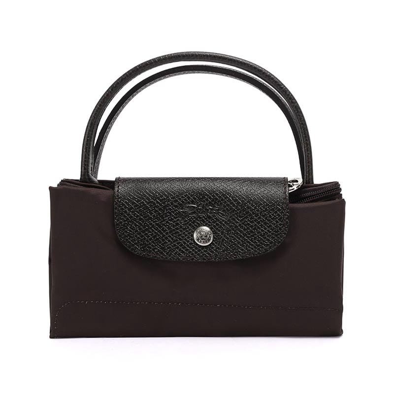 Longchamp Сумка-шоппер Le Pliage Green из переработанного холста, маленькая, женская, цвет мокко 1621919002