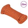 152640 vidaXL Boat Rope Orange 3 Mm 25 M Polypropylene