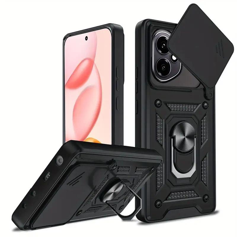 Armored case for Honor 400 5G, CamShield Slide, black