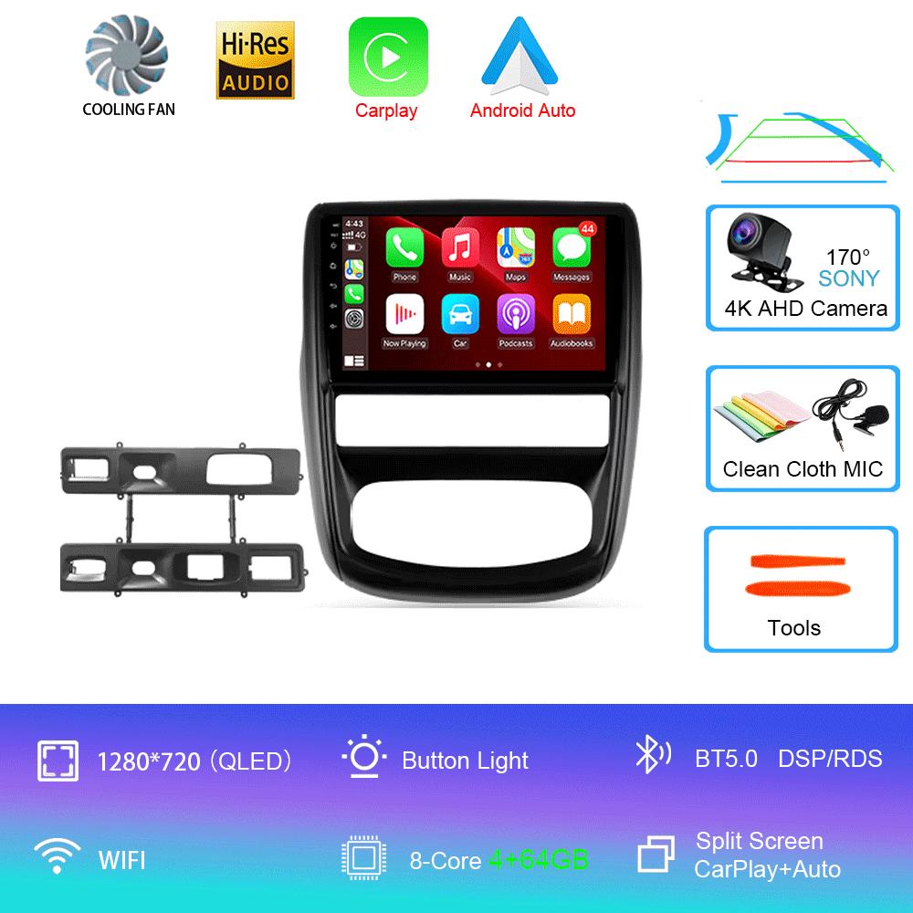 Автомобильное радио Android 14 для Renault Duster 1 2010 - 2015 для Nissan Terrano 2014 - 2020 Навигация GPS Мультимедийный проигрыватель Стерео BT