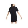 Nike Спортивная одежда Essential Solid Logo Свободное платье с коротким рукавом Женское платье Черное DV7883-010