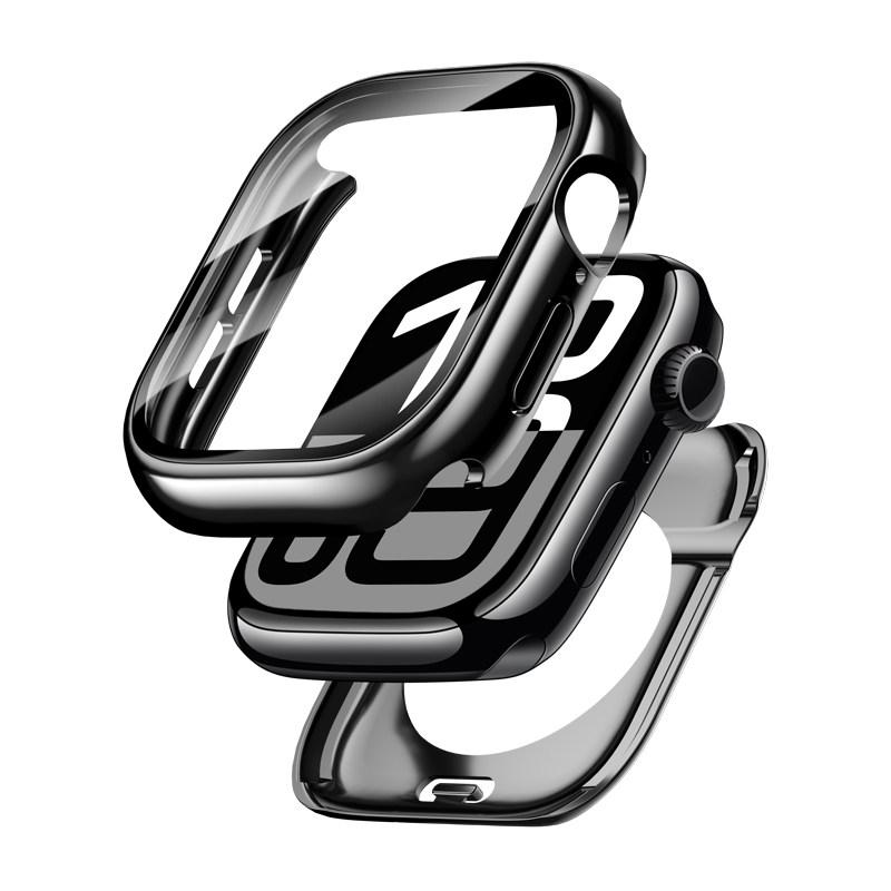 Чехол для Apple Watch Series 10 11 46 мм 42 мм Защита экрана 360 Полностью водонепроницаемый Защитный жесткий ПК Бампер Закаленное стекло Чехол