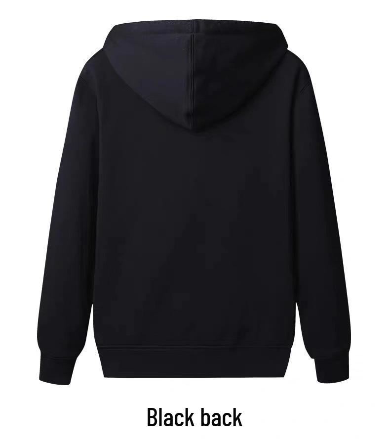 Мужской модный однотонный худи на бархатной подкладке - Толстый, теплый, корейский стиль, осенне-зимний пуловер с круглым вырезом.