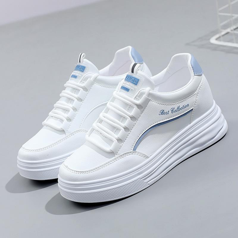Women's Shoes Spring New Trend Comfortable Little White Shoes Casual Lace Up Waterproof Vulcanize Shoes Platform Tennis Sneakers