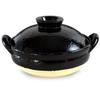 Nagatani-en Healthy Earthenware Steamer, Medium, 27 Cm, 2000 Ml Capacity, Serves 2-4, Direct Heat Only, Black, Iga-yaki, Made In Japan, ZW-22