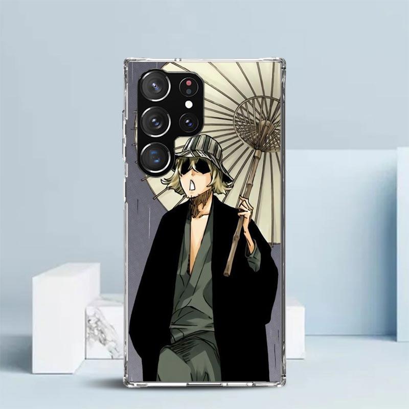 Чехол для телефона Bleach Kisuke Urahara для Samsung Galaxy S24 S25 Edge S26 Ultra S22 S23 Plus S21 + S20 FE Мягкая задняя крышка из ТПУ Galaxy