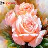 Huacan Diamond Mosaic Flower 5d Diamond Painting New Arrivals DIY Plant Picture Of Rhinestones