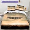 3pcs Top Gun Bedding Set Duvet Cover Closure Includes 1 Duvet Cover & 2 Pillowcases, Soft and Comfortable for All Seasons.